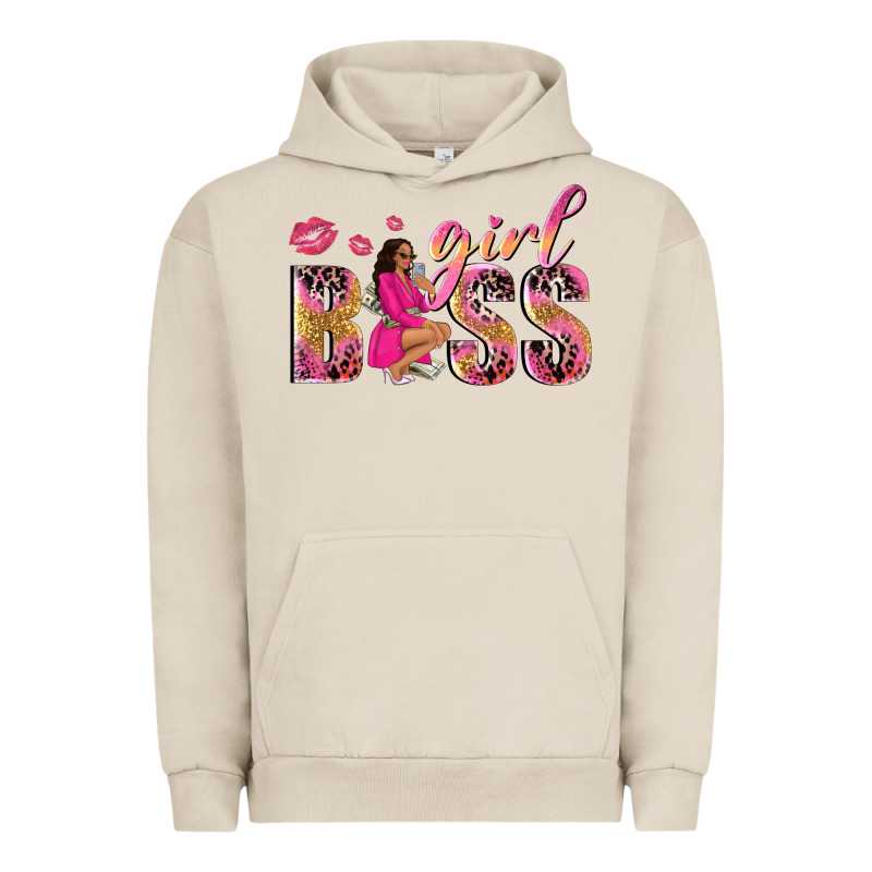 Girl Boss Afro Black Woman Urban Hoodie by NancyCooperArtShop | Teevron