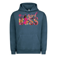 Pigment Midnight Navy girl boss afro black woman Urban Hoodie - NancyCooperArtShop
