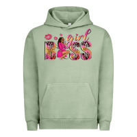 Pigment Oil Green girl boss afro black woman Urban Hoodie - NancyCooperArtShop
