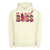Pigment Pistachio girl boss afro black woman Urban Hoodie - NancyCooperArtShop