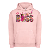 Pigment Salmon girl boss afro black woman Urban Hoodie - NancyCooperArtShop