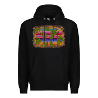 Black cinco de mayo leopard frame Premium Hoodie - Artiststas