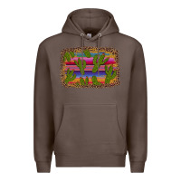 Coffee cinco de mayo leopard frame Premium Hoodie - Artiststas