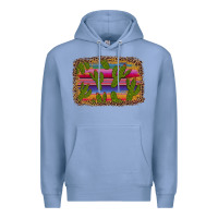 Colony Blue cinco de mayo leopard frame Premium Hoodie - Artiststas