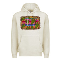 Oatmeal Heather cinco de mayo leopard frame Premium Hoodie - Artiststas