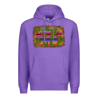 Purple cinco de mayo leopard frame Premium Hoodie - Artiststas