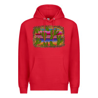 Red cinco de mayo leopard frame Premium Hoodie - Artiststas
