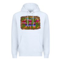 White cinco de mayo leopard frame Premium Hoodie - Artiststas