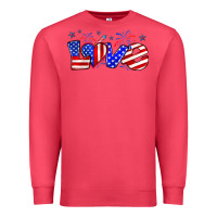 Cardinal love 4th of july Premium Sweatshirt - Zillion Design Studio