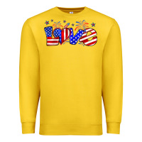 Lemon love 4th of july Premium Sweatshirt - Zillion Design Studio