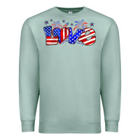 Seafoam love 4th of july Premium Sweatshirt - Zillion Design Studio