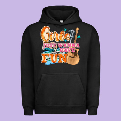 Girls Just Wanna Have Fun Urban Hoodie Designed By Nancycooperartshop