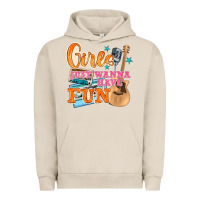 Pigment French Oak girls just wanna have fun Urban Hoodie - NancyCooperArtShop