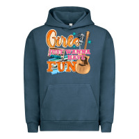Pigment Midnight Navy girls just wanna have fun Urban Hoodie - NancyCooperArtShop