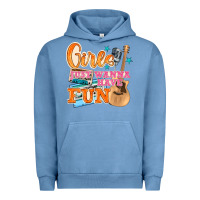 Pigment Pebble Blue girls just wanna have fun Urban Hoodie - NancyCooperArtShop