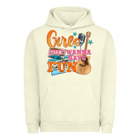 Pigment Pistachio girls just wanna have fun Urban Hoodie - NancyCooperArtShop