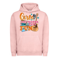 Pigment Salmon girls just wanna have fun Urban Hoodie - NancyCooperArtShop