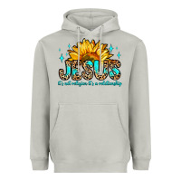 Moon Dust jesus it s not religion it s a relationship Heavyweight Hoodie - Zillion Design Studio