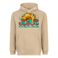 Mushroom jesus it s not religion it s a relationship Heavyweight Hoodie - Zillion Design Studio