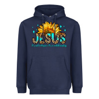 Navy jesus it s not religion it s a relationship Heavyweight Hoodie - Zillion Design Studio