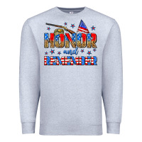 Heather Grey honor and remember Premium Sweatshirt - Zillion Design Studio
