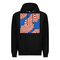 Black american flag seamless pattern Premium Hoodie - BundleAndBundleShop