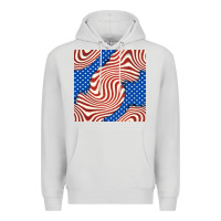 Dove Grey american flag seamless pattern Premium Hoodie - BundleAndBundleShop