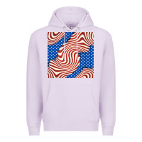 Lilac american flag seamless pattern Premium Hoodie - BundleAndBundleShop