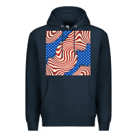Navy american flag seamless pattern Premium Hoodie - BundleAndBundleShop