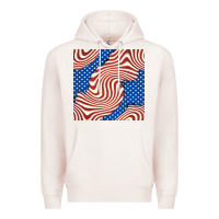 Pale Pink american flag seamless pattern Premium Hoodie - BundleAndBundleShop