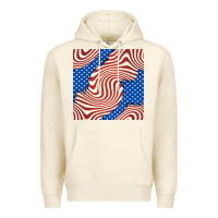 Sandshell american flag seamless pattern Premium Hoodie - BundleAndBundleShop
