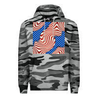 Slate Camo american flag seamless pattern Premium Hoodie - BundleAndBundleShop