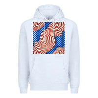 White american flag seamless pattern Premium Hoodie - BundleAndBundleShop
