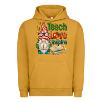 Pigment Peanut Butter gnome teach love inspire Urban Hoodie - NancyCooperArtShop
