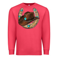 Cardinal horseshoe cowboy hat Premium Sweatshirt - RanaPortraitStore