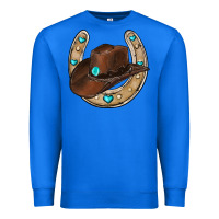 True Royal horseshoe cowboy hat Premium Sweatshirt - RanaPortraitStore