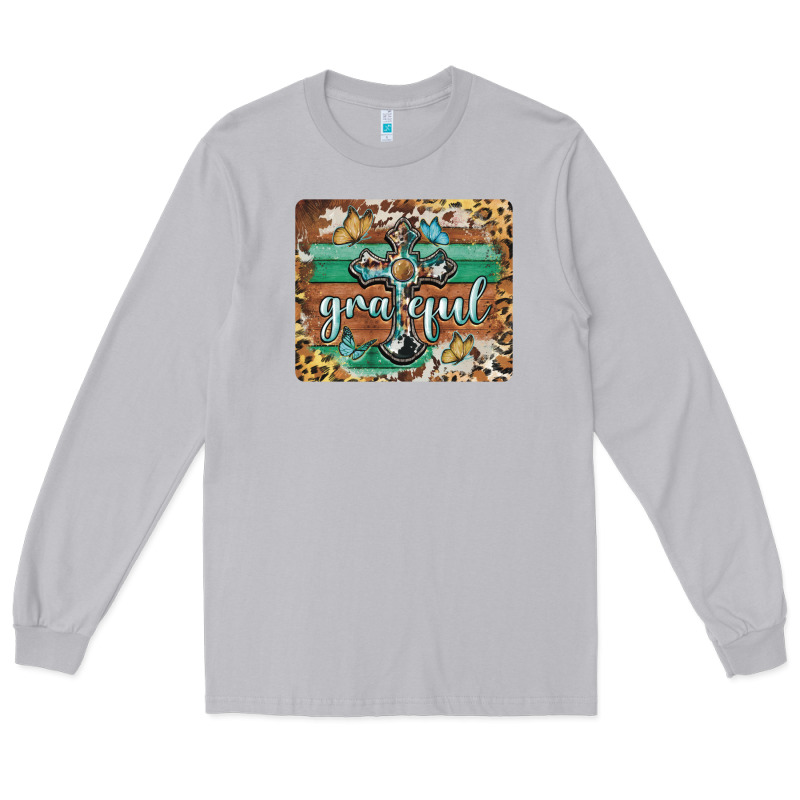 Grateful Cross Mousepad Long Sleeve Tee by BarkalooDesign | Teevron