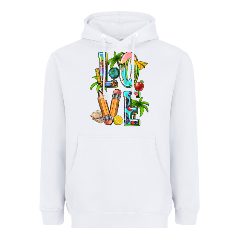 Summer Love Teacher Heavyweight Hoodie by texasbilliewilder | Teevron
