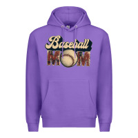 Purple baseball mom Premium Hoodie - JahusDesignShop