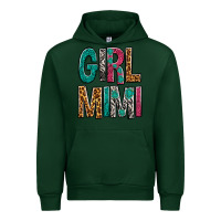 Forest Green girl mimi Urban Hoodie - NancyCooperArtShop
