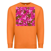 Carrot Breast Cancer with Ribbon and Butterfly Premium Sweatshirt - texasbilliewilder