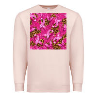 Pale Pink Breast Cancer with Ribbon and Butterfly Premium Sweatshirt - texasbilliewilder