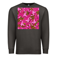 Smoke Breast Cancer with Ribbon and Butterfly Premium Sweatshirt - texasbilliewilder