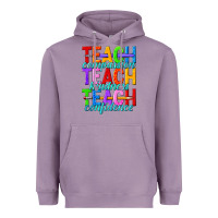 Lavender teach compassion teach kindness teach confidence Heavyweight Hoodie - texasbilliewilder