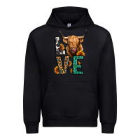 Black love long haired cow Urban Hoodie - Jasminsmagicworld