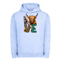 Pigment Grape Ice love long haired cow Urban Hoodie - Jasminsmagicworld