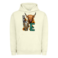 Pigment Pistachio love long haired cow Urban Hoodie - Jasminsmagicworld