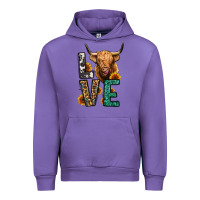 Tulip love long haired cow Urban Hoodie - Jasminsmagicworld