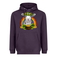 Plum st patricks day baby sheep shamrocks gold rainbow Heavyweight Hoodie - RanaPortraitStore