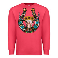 Cardinal western horseshoe skull Premium Sweatshirt - RanaPortraitStore